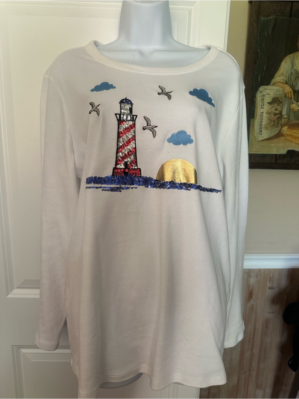 Margaux & Lexi White Pullover Top